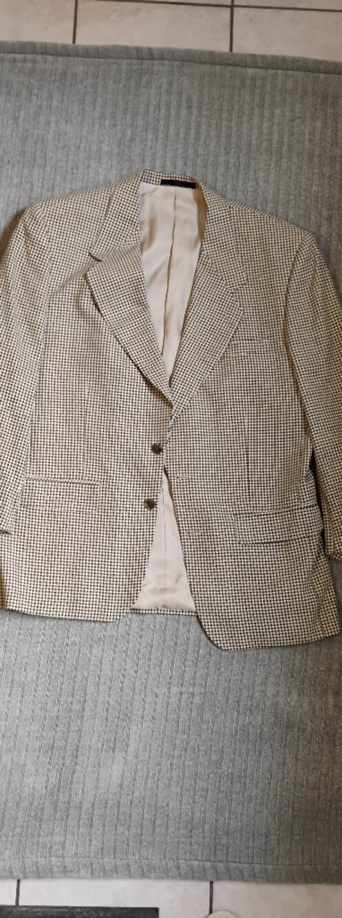 Blazer Vintage Sergio Marcello Lana Seda Houndstooth Oversized